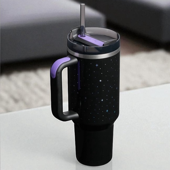 Halloween Stanley 40oz Quencher Tumbler Limited Edition Spellcast Black Bats NEW - Picture 5 of 11